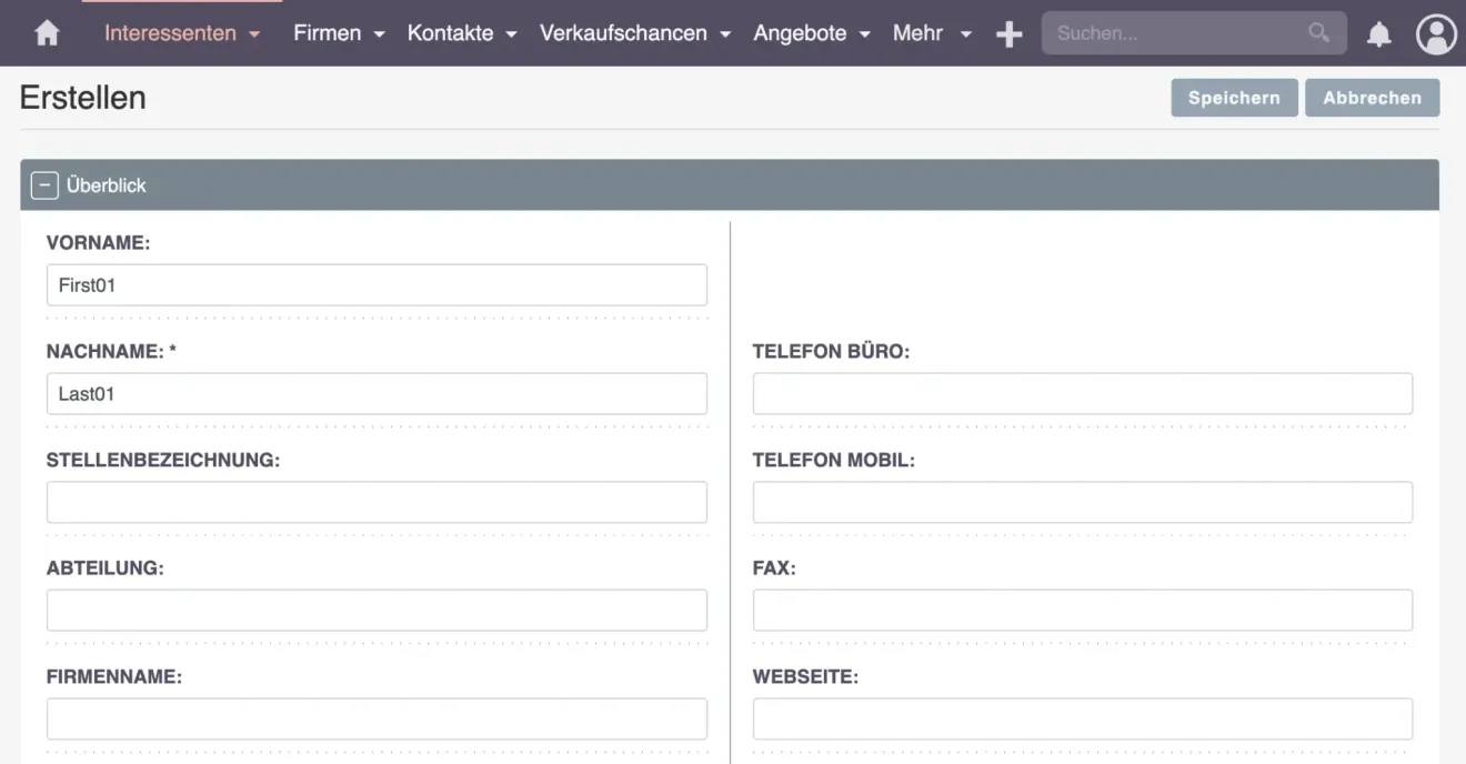 testen und-bereitstellen vom suitecrm arbeitsablauf
